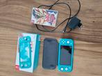 Nintendo Switch Lite Turquoise/groen + Pokémon Shield, Ophalen, Zo goed als nieuw, Zonder controller, Switch Original