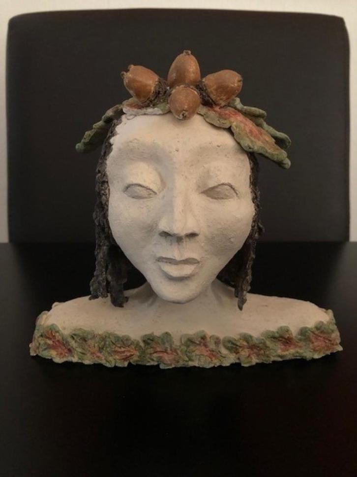 Beeldje Keramiel Titel "Eikeltjes" van Sjoukje Hooymaayer, Antiek en Kunst, Kunst | Beelden en Houtsnijwerken, Ophalen