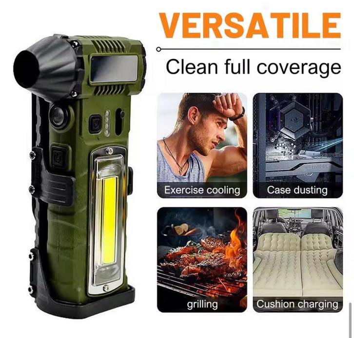 Portable perslucht compressor fan ventilator multitool, Doe-het-zelf en Verbouw, Compressors, Nieuw, Minder dan 25 liter, Minder dan 200 liter/min