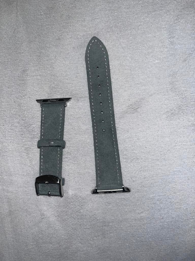 alcantara apple watch band, Ophalen of Verzenden, Zo goed als nieuw, Zwart, IOS