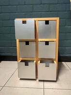 Houten kastje met lades, Huis en Inrichting, Ophalen, Minder dan 50 cm, Zo goed als nieuw, Met lade(s)
