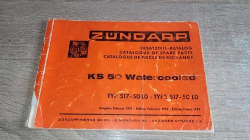 Zundapp Onderdelenboek KS 50 Watercooled uitgave 02-1973, Fietsen en Brommers, Handleidingen en Instructieboekjes, Gebruikt, Verzenden