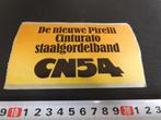 sticker De nieuwe PIRELLI Cinturato staalgordelband CN54, Verzamelen, Stickers, Ophalen, Zo goed als nieuw, Bedrijf of Vereniging