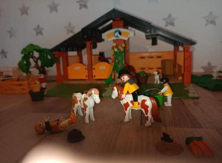 Playmobil Paardenstal met Accessoires - Complete Set, Kinderen en Baby's, Speelgoed | Playmobil, Zo goed als nieuw, Complete set