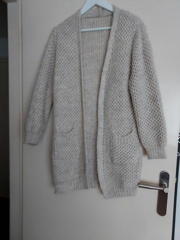 Beige gebreid vest - Maat M beschikbaar voor biedingen