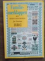 Jan houtman, familie merklappen, Hobby en Vrije tijd, Borduren en Borduurmachines, Ophalen of Verzenden, Zo goed als nieuw, Handborduren