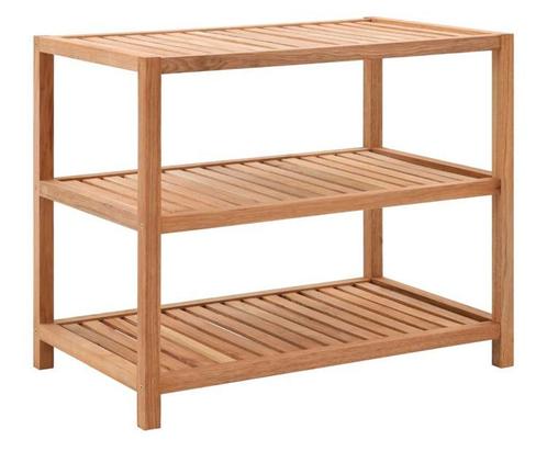 Badkamerrek bijzet kast rek 65x40x55cm massief walnotenhout, Huis en Inrichting, Kasten | Overige, Zo goed als nieuw, Ophalen of Verzenden