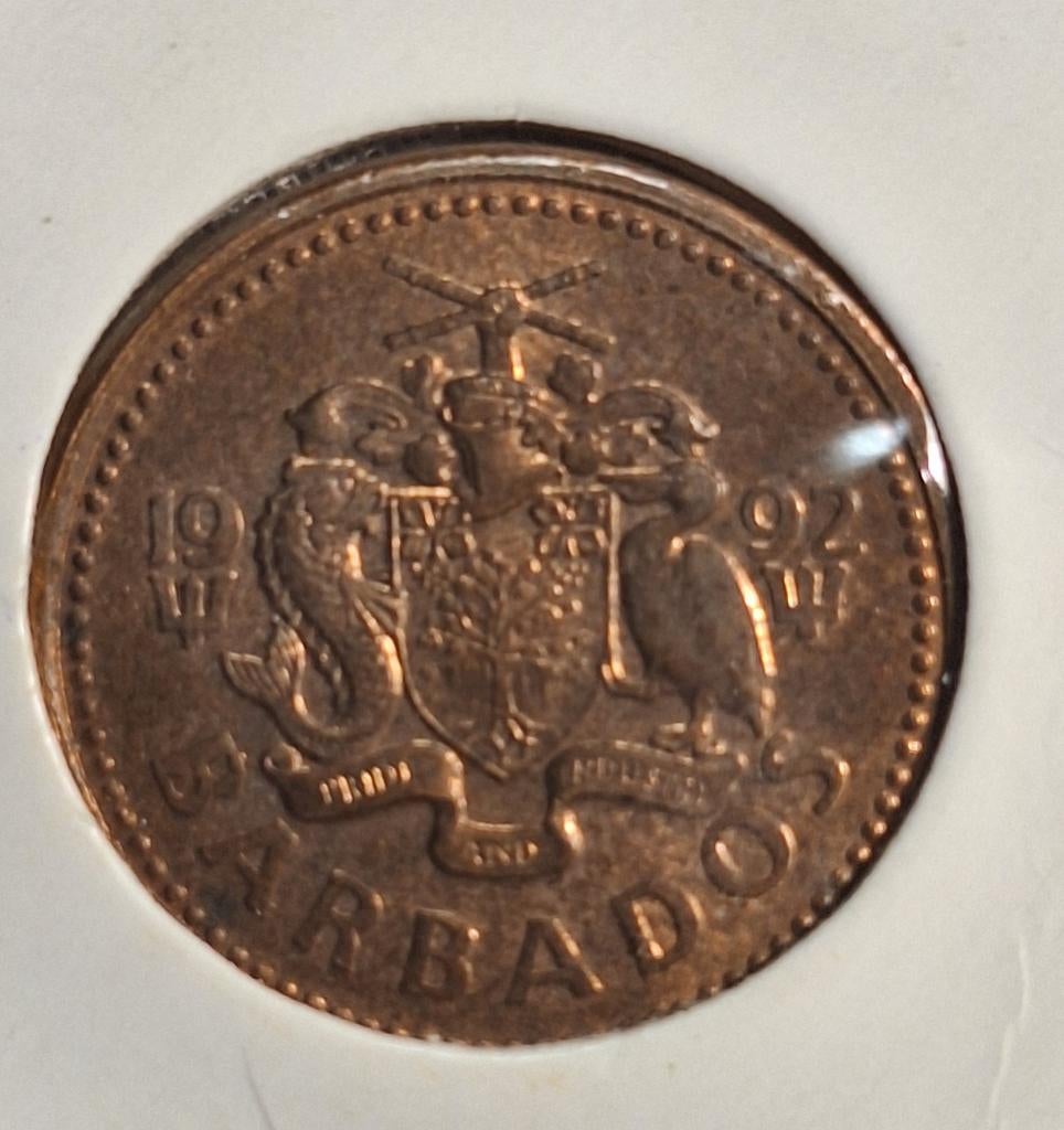 BARBADOS one cent 1992 (#28), Postzegels en Munten, Munten | Amerika, Ophalen of Verzenden, Noord-Amerika, Losse munt