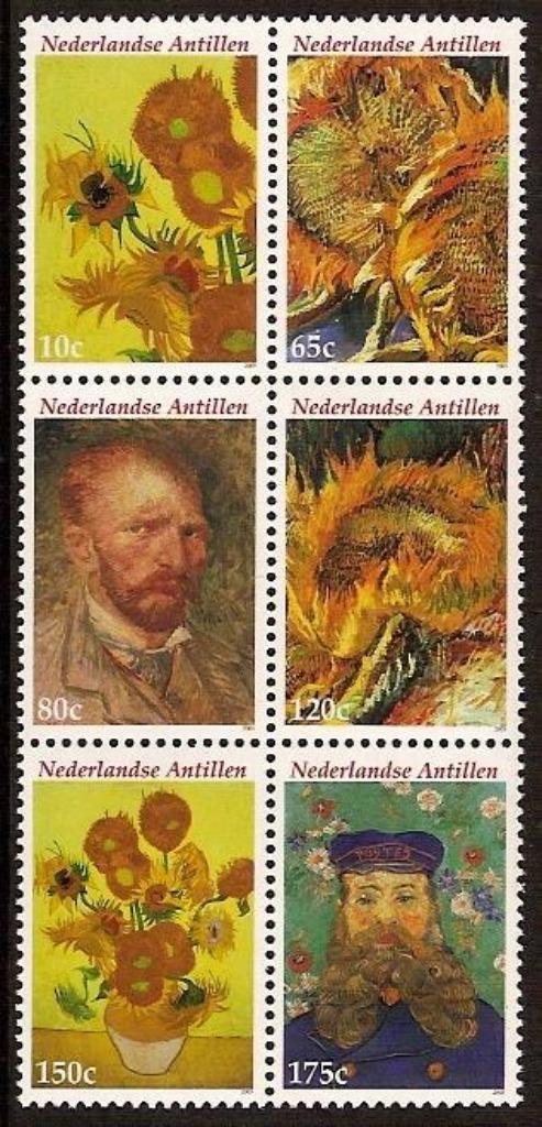 Nederlandse Antillen 1586/91 postfris Vincent van Gogh 2005, Postzegels en Munten, Postzegels | Nederlandse Antillen en Aruba