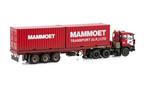 WSI DAF 3300 + container trailer MAMMOET DIRTY, Hobby en Vrije tijd, Modelauto's | 1:50, Nieuw, Wsi, Ophalen of Verzenden, Bus of Vrachtwagen
