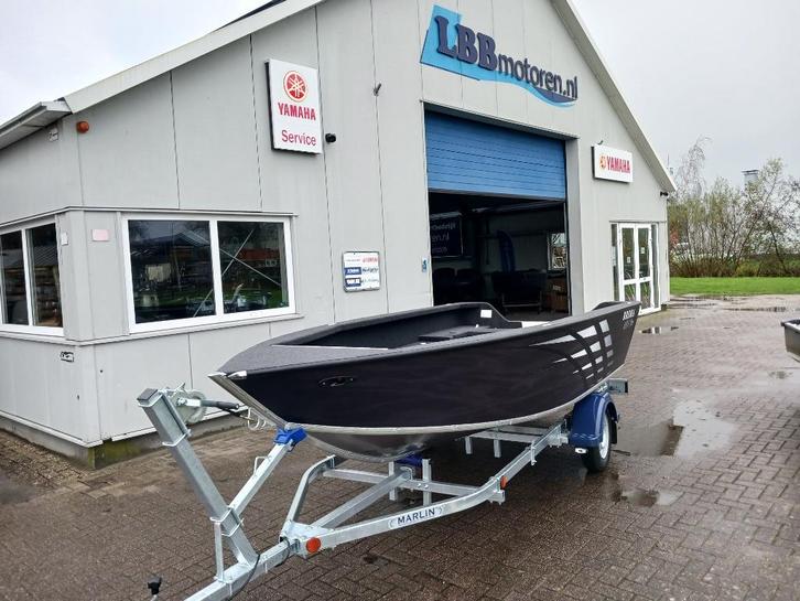 aluminium  visboot brema 450 op voorraad, Watersport en Boten, Vis- en Consoleboten, Nieuw, 30 tot 50 pk, 3 tot 6 meter, Benzine