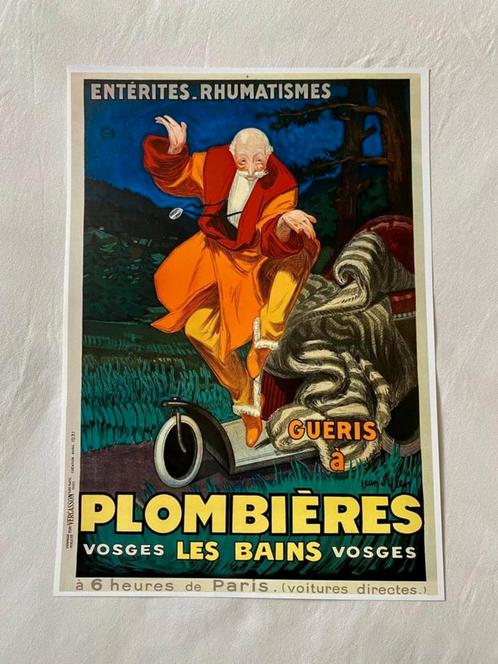 Plombieres poster, Verzamelen, Posters, Zo goed als nieuw, Ophalen of Verzenden