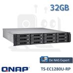 NAS QNAP TS-1280U-RP 32GB, Xeon E3-1275L