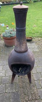 Buitenkachel, potkachel houtkachel roest 1.10 m hoog, Tuin en Terras, Tuinhaarden, Ophalen, Gebruikt