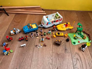 Playmobil Set - appelboomgaard, caravan, auto, boot & meer! beschikbaar voor biedingen