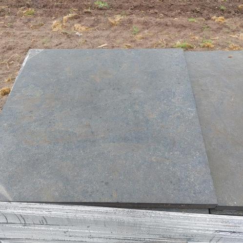 31 m2 Chinees hardsteen, 60x60x 3 cm, ruw oppervlak, Tuin en Terras, Tegels en Klinkers, Gebruikt, Terrastegels, Natuursteen, 10 m² of meer