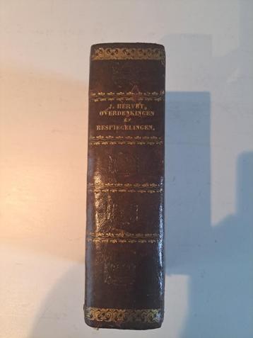 Antiek boek 1770, 1773, 1775 2x 4 werken Hervey in 1 bnd  beschikbaar voor biedingen
