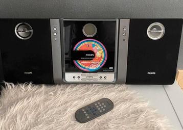 Hi-fi stereo set, wand radio cd speler philips 