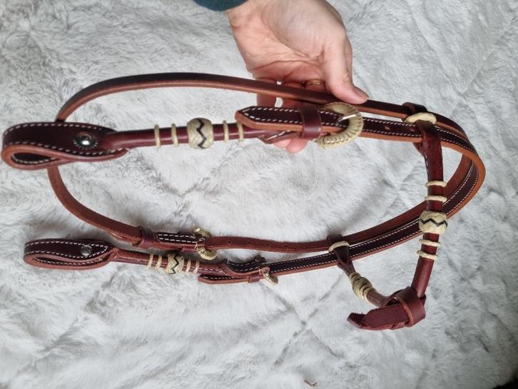 Western Hoofdstel maat Cob, Dieren en Toebehoren, Paarden en Pony's | Hoofdstellen en Tuigage, Nieuw, Western, Ophalen of Verzenden