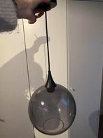 Zwarte rookglas hanglamp van Kwantum, Huis en Inrichting, Lampen | Hanglampen, Ophalen, Zo goed als nieuw, Glas, Minder dan 50 cm