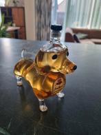 Glazen teckel fles, Ophalen of Verzenden