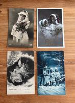 Franse Bonne Annee Kerst Kaarten Jaren '20, Ophalen of Verzenden, Voor 1920, Feest(dag)