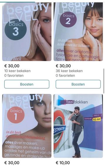 School boeken verschillende opleidingen beschikbaar voor biedingen