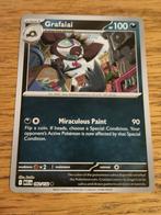 Grafaiai reverse holo 092/132 mega evolutions, Ophalen of Verzenden, Zo goed als nieuw, Losse kaart, Foil