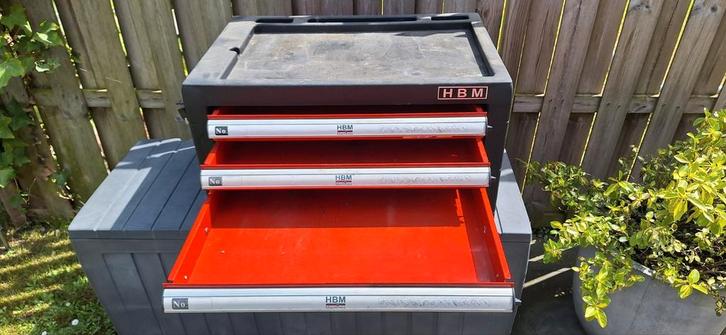 Ladekast | HBM 4 Laden Gereedschap Opzetkast - ROOD, Doe-het-zelf en Verbouw, Gereedschapskisten, Gebruikt, Ophalen