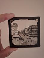 Antieke Lantaarnplaat Brussel, Verzamelen, Foto's en Prenten, Ophalen, Gebruikt, Foto, Gebouw