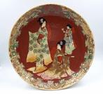 Japans Satsuma bord met geisha's, Verzenden