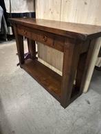 Massief houten Sidetable, Huis en Inrichting, Tafels | Sidetables, Ophalen, 100 tot 150 cm, X, X