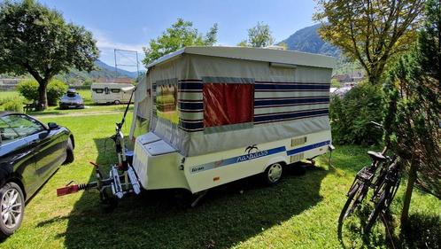 Paradiso vouwwagen + voortent + luifel + stapelbed+fietsrek, Caravans en Kamperen, Vouwwagens, Overige merken, tot en met 4, Overige kleuren