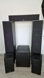 Klipsch reference 5.1 surround set., Zo goed als nieuw, Complete surroundset, 120 watt of meer, Ophalen