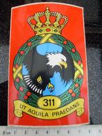 sticker squadron 311 ut aquila praedans logo embleem adelaar, Verzamelen, Verzenden, Zo goed als nieuw, Bedrijf of Vereniging