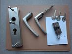 Cilinderslot met 4 sleutels. 2 sterren SKG, Ophalen, Gebruikt, Rvs, Slot