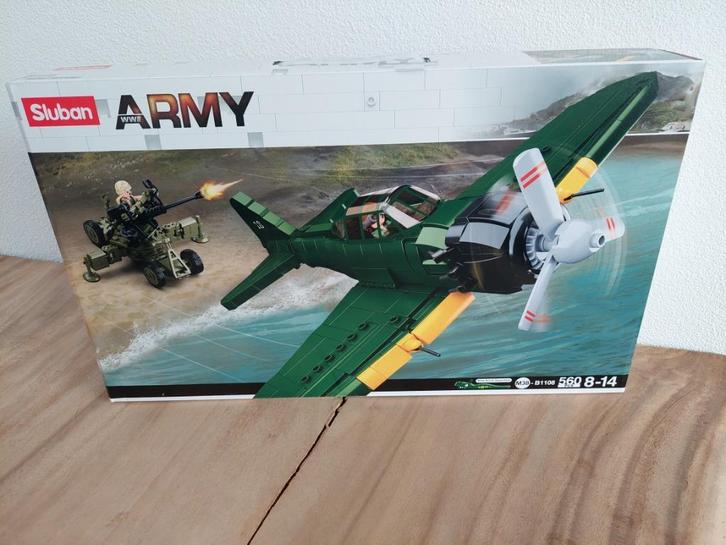 Sluban A6M zero WWII gevechtsvliegtuig, Kinderen en Baby's, Speelgoed | Bouwstenen, Nieuw, Overige merken, Ophalen of Verzenden