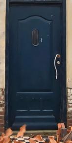 Klassieke voordeur (2.06 x 0.93 cm), Doe-het-zelf en Verbouw, Deuren en Horren, Ophalen, Glas, Buitendeur, 200 tot 215 cm