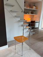 Segis / design stoel chrome hout vintage / post modern, Huis en Inrichting, Gebruikt, Bruin, Ophalen of Verzenden, Eén