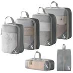 ANNSTÉ️ - Compressie Packing Cubes - Reiszakken voor Koffer, 20 tot 30 cm, Verzenden, Minder dan 40 cm, Grijs