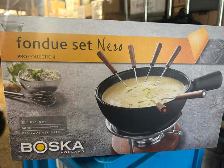 Boska fondue set nieuw 853528, Witgoed en Apparatuur, Fonduesets, Zo goed als nieuw, Brander, Ophalen