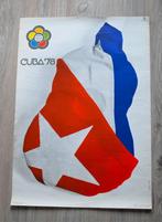 Cuba Poster 1978 Wereld festival Origineel Gesigneerd, Gebruikt, Ophalen of Verzenden, A1 t/m A3, Rechthoekig Staand