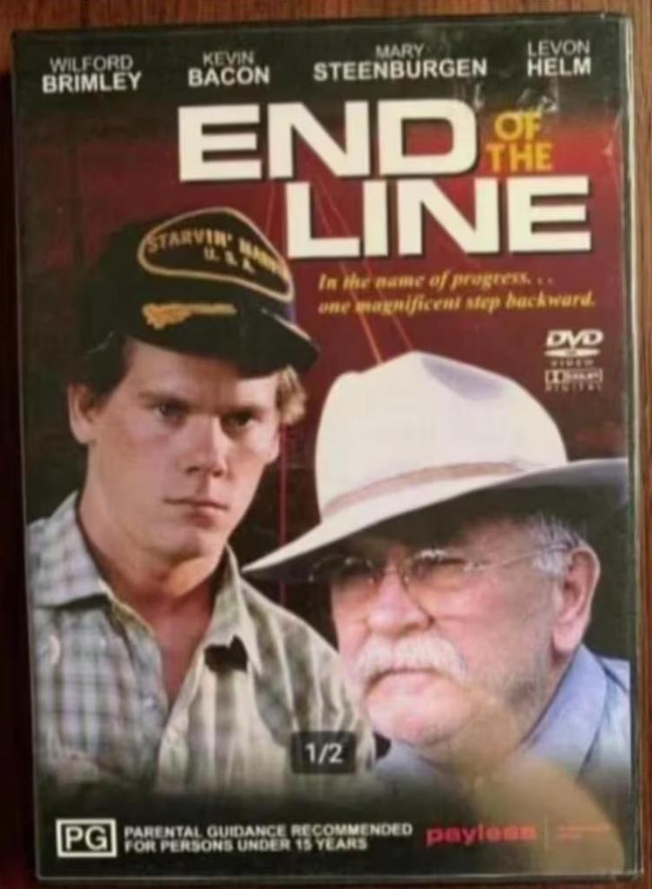 DVD End of the line; Wilford Brimley, Kevin Bacon, Mary Stee, Cd's en Dvd's, Dvd's | Thrillers en Misdaad, Zo goed als nieuw, Vanaf 16 jaar