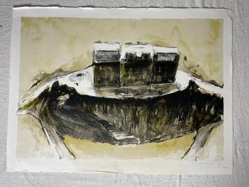 Adri Brouwer - Abstracte Litho in kleine oplage 7/11 - 1991 beschikbaar voor biedingen