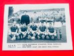Ajax - 1960 - Elftalkaart - Monty, Ophalen of Verzenden, Zo goed als nieuw, Ajax, Spelerskaart