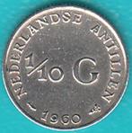 Nederlandse Antillen 1/10 gulden 1960 Juliana zilver, Postzegels en Munten, Munten | Nederland, Koningin Juliana, Zilver, Ophalen of Verzenden