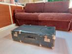 Oude koffer met beslag tafel opbergkist kist hutkoffer, Sieraden, Tassen en Uiterlijk, Koffers, Slot, Gebruikt, Minder dan 35 cm