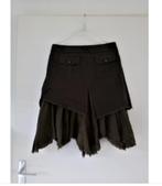 trendy kaki/groen strokenrok maat 38, Kleding | Dames, Rokken, Maat 38/40 (M), Overige kleuren, Ophalen of Verzenden, Zo goed als nieuw