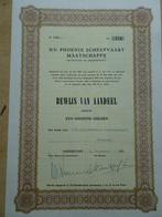 Aandeel Phoenix Scheepvaart Ma, te Amersfoort+ 3 bijlagen, Postzegels en Munten, Aandelen en Waardepapieren, Ophalen of Verzenden