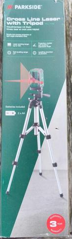 Parkside Kruislijnlaser met Statief - Nieuw in Doos!, Ophalen of Verzenden, Nieuw, Licht